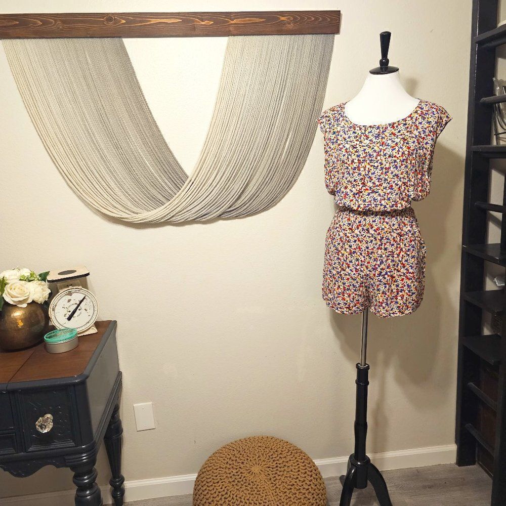 BCBGeneration Confetti Romper Sz L